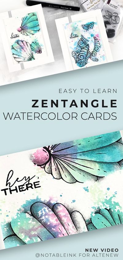 watercolor cards with the words easy to learn