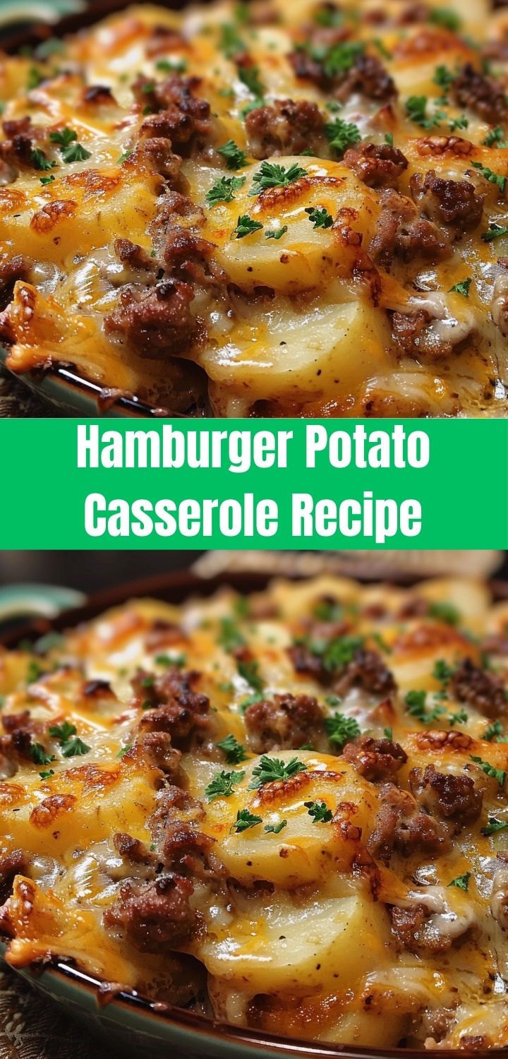 hamburger potato casserole recipe with cheese and sausage