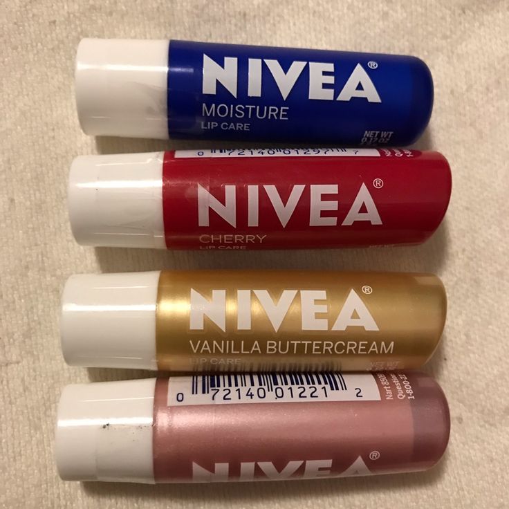 New With Tag. 4 Nivea Lip Care. Original, Cherry, Vanilla Buttercream And Shimmer. 0.17 Oz. Nivea Vanilla Lip Balm, Nivea Makeup, Nivea Lip Butter, Nivea Lip Balm, Cherry Vanilla, Cherry Lips, Lip Butter, Vanilla Buttercream, Lip Balm Gloss