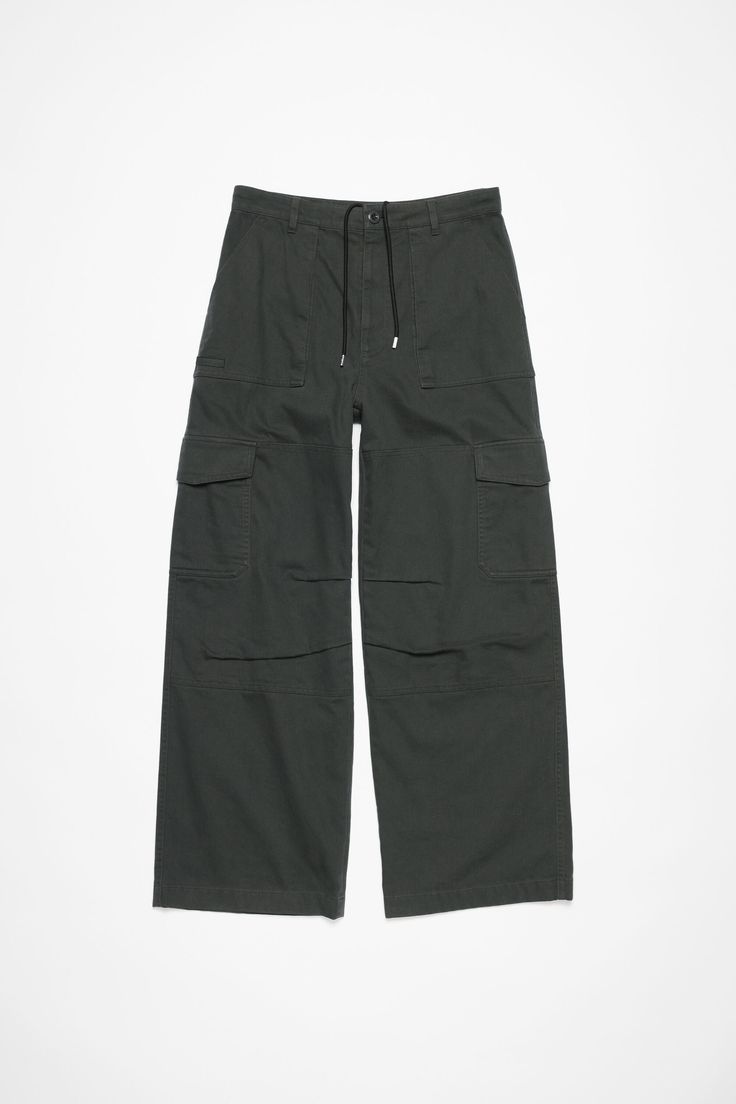 Casual trousers are cut to a relaxed fit with a mid waist, straight leg and long length. Detailed with cargo pockets and reinforced knee panels. Crafted from twill ripstop cotton blend. FN-MN-TROU000944 Combat Cotton Cargo Pants, Combat Style Cotton Cargo Jeans With Patch Pockets, Combat Style Cotton Parachute Pants With Straight Leg, Combat Style Cotton Parachute Pants, Cotton Combat Parachute Pants With Straight Leg, Techwear Style Cargo Jeans For Work, Techwear Style Cotton Cargo Jeans For Work, Combat Style Cargo Pants With Multiple Pockets, Cotton Combat Cargo Jeans With Straight Leg