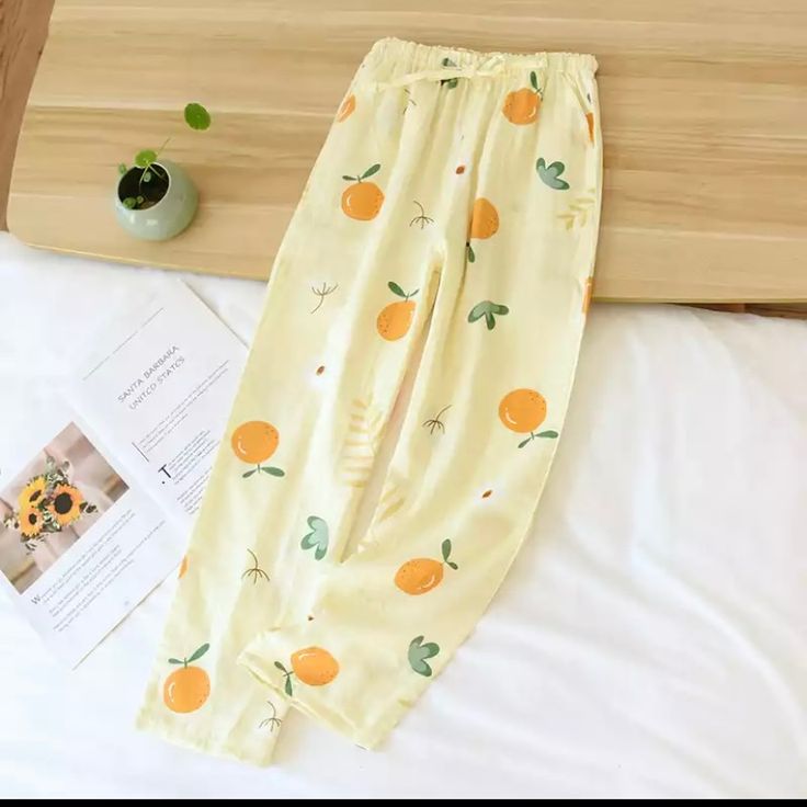 Brand New Summer 100% Gauze Cotton Home Pants Women Sleep Bottoms Fresh Print Pajamas Pants Women Sleepwear Ladies Loose Trousers Spring Cotton Sleepwear Pants, Cotton Sleepwear Trousers For Spring, Spring Cotton Sleepwear Trousers, Cotton Trousers Sleepwear For Spring, Cotton Pants For Spring Sleepover, Casual Sleepwear Straight Pants For Pajama Party, Loungewear Sleepwear Trousers With Elastic Waistband, Comfortable Summer Pants For Pajama Party, Sleepwear Trousers With Elastic Waistband For Loungewear