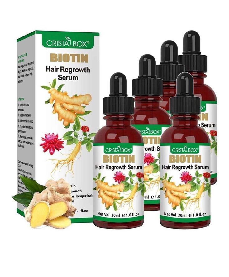 【5 PACK Biotin Hair Regrowth Oil- 1OZx 5】 This Hair Essece supports the strengthening of the hair root and can make the blood flow of the scalp. Make perfectly smooth hair. And easy to manage and healthy-looking. 【Hair Grown】Encourages healthier hair growth, good for stopping thinning hair and treating alopecia, make it grow faster and thicker. 【Hair Repair】Hair Serum helps repair damaged hair's surface, lock in moisture & shine and control frizz. Repairs, softens and strengthens dry, brittle, f Ginger Oil For Hair, Hair Regrowth Oils, Ginger Hair Growth, Hair Regrowth Shampoo, Hair Growth Women, Natural Hair Growth Oil, Biotin Hair Growth, Biotin Hair, Growth Hair