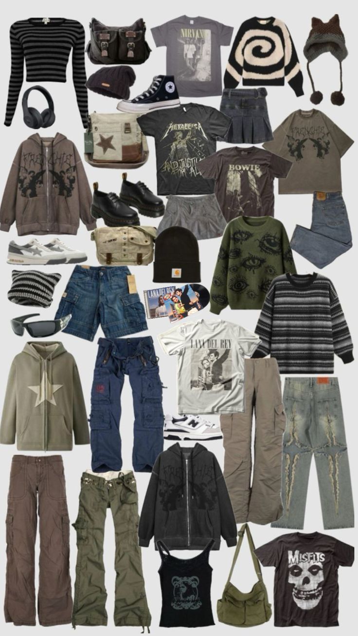 #myfirstshuffle Grunge Therian Outfits, Outfit Inspo Summer Alternative, Cottagecore Skater Aesthetic, Streetwear Fashion Nonbinary, Soft Grunge Mens Fashion, City Grunge Outfit, Actual Grunge Outfits, How To Be Grunge, Grunge Cute Outfits