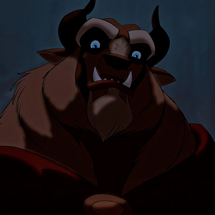 the beast from disney's beauty and the beast is looking at something with big blue eyes