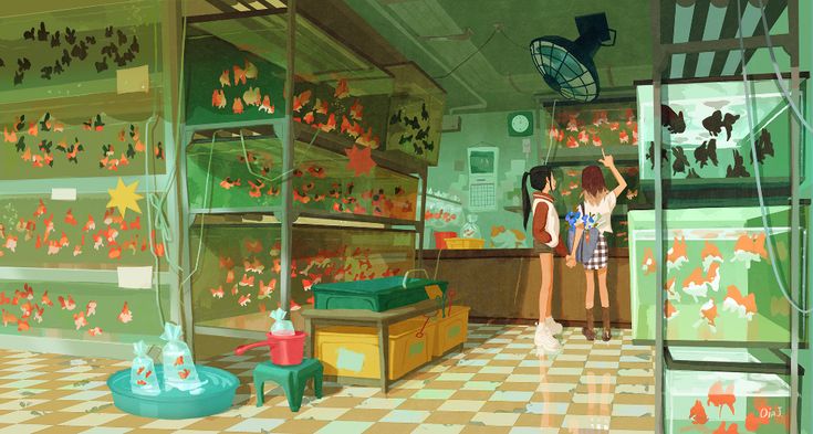 two girls are standing in a room with many butterflies on the walls and flooring