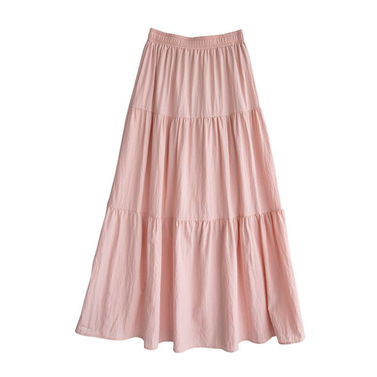 Product information: Pattern: solid color Fabric name: Tong jinmian Skirt type: cake dress Color: white-small, pink-small, white-regular, pink-regular, white-high, pink-High Elasticity: inelastic Main fabric composition: Polyester (polyester fiber) Size: free size Style type: temperament commute Skirt length: long skirt Popular elements: ruffles Style: Elegant style Craft: resin solid color Size Information: Unit: cm Note: 1. Asian sizes are 1 to 2 sizes smaller than European and American people Pink Skirt Long, Pink Long Skirt, Long Pink Skirt, Craft Resin, Cake Dress, Fairy Cake, Vest Crop Top, Dress Cake, Ruffles Fashion