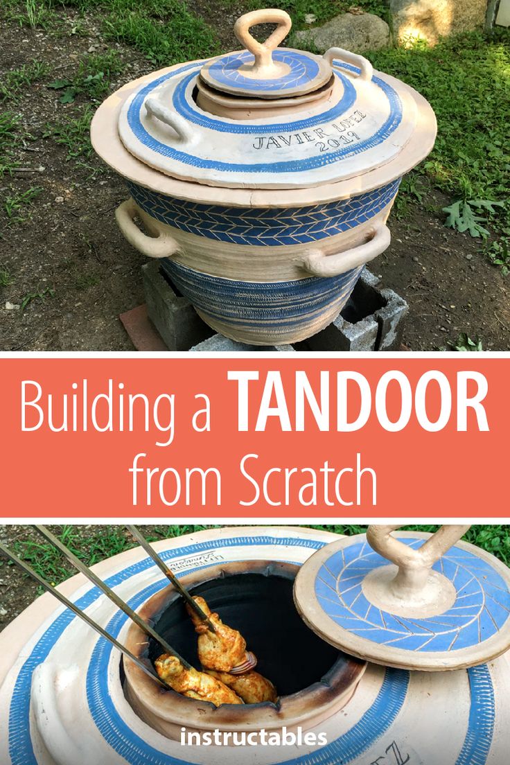 an outdoor grill with the words building a tandoor from scratch