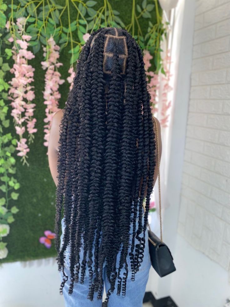 Passion Plaits Hairstyles, Knotless Butterfly Braids Hairstyles, Large Knotless Passion Twist, Short Jumbo Boho Knotless Braids, Passion Plait Braids, Jumbo Knotless Butterfly Braids, Large Passion Braids, Passion Braids With Color, Unique Knotless Braids