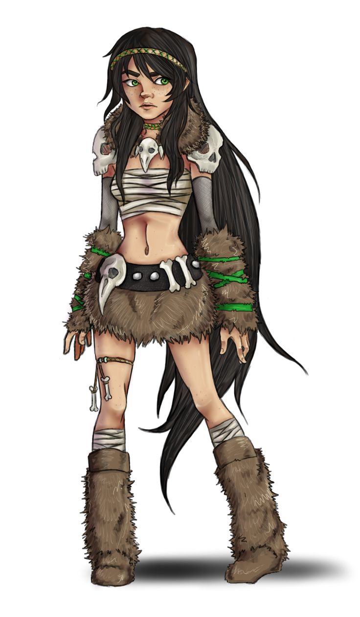 an anime character with long black hair and boots