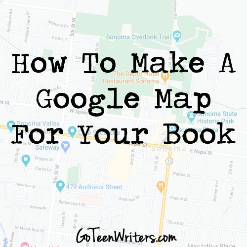 a map with the words how to make a google map for your book