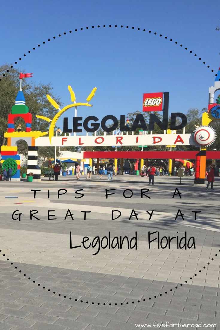 a sign that says legoland florida tips for a great day at legoland florida