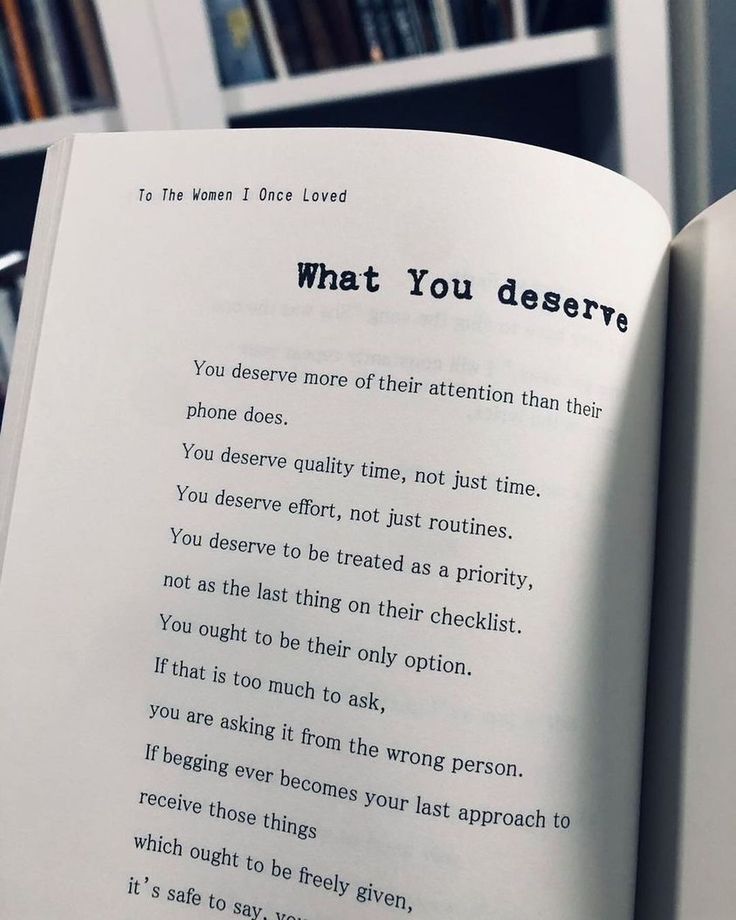 an open book with the words what you deserves written on it