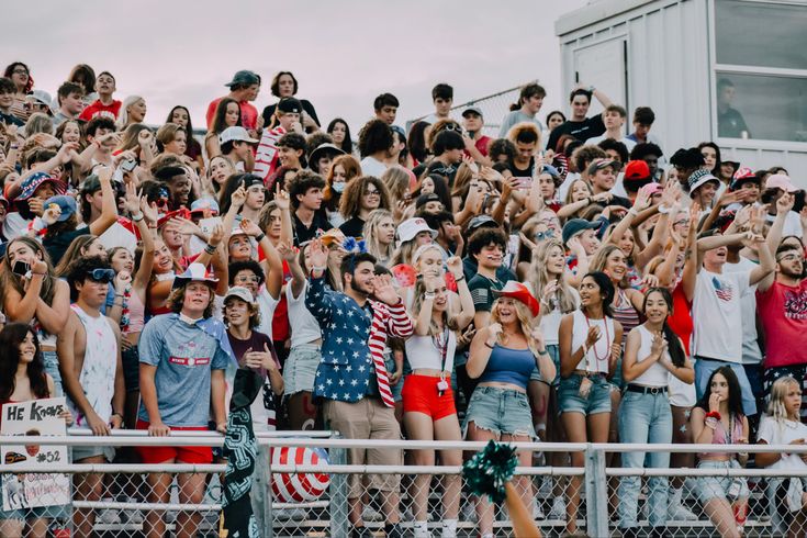 usa football game high school friday night dress up theme Usa Game Theme, Usa Student Section Theme, Friday Night Lights Theme, Usa Themed Football Game, Usa Theme Outfit Football Games, Usa Football Theme Outfit, Usa Football Theme, Student Section Ideas, Fnl Themes