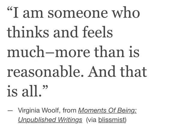 a quote from virginia woltt about being unpunished writings via blissist