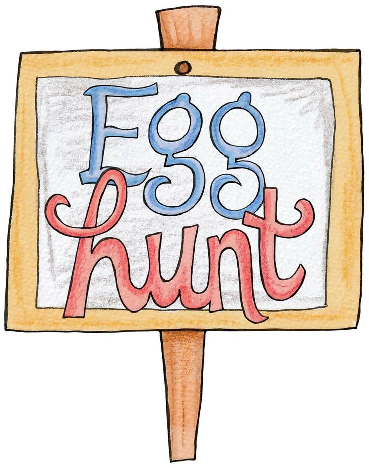 a sign with the words fog and hunt written in blue, red, and yellow