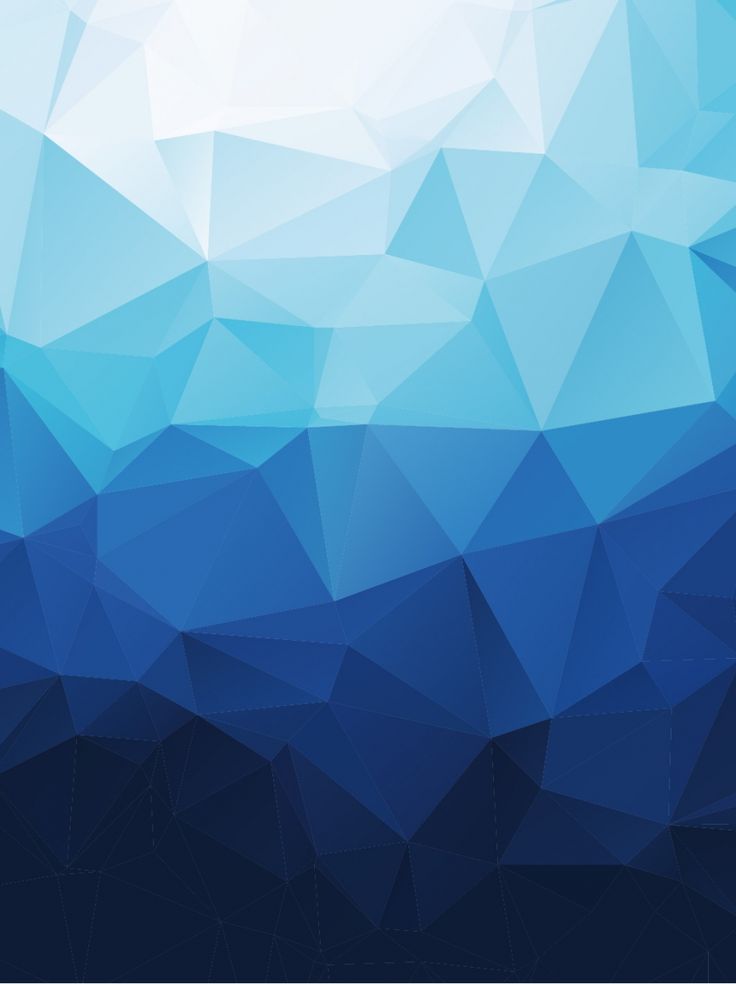 an abstract blue and white wallpaper with low poly design on the bottom right corner