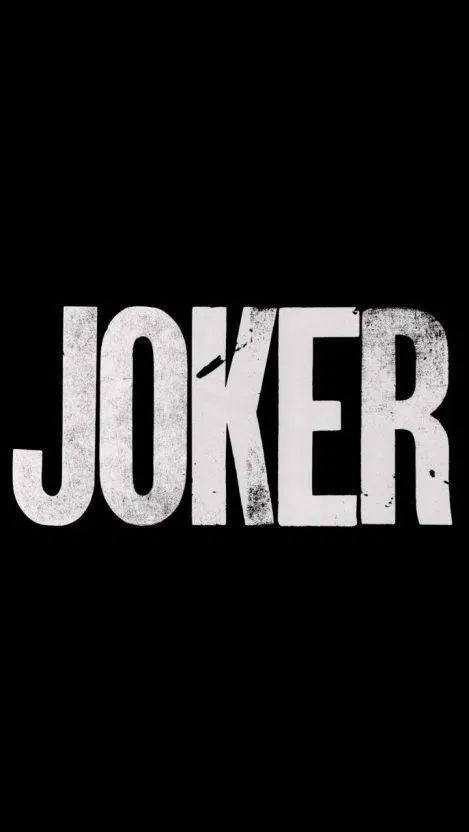 the word joker written in white on a black background