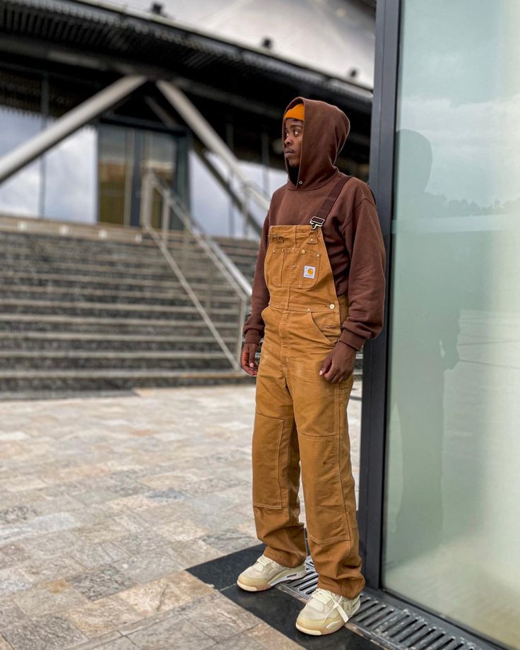 Overalls Style Men, Overall Men Outfits Street Styles, Mens Coverall Outfit, Business Casual Overalls Outfit, Mens Overalls Outfits Street Styles, Dickies Overalls Outfit Men, Carhartt Overalls Outfit Men, Dickies Overalls Outfit, Coverall Outfit Women