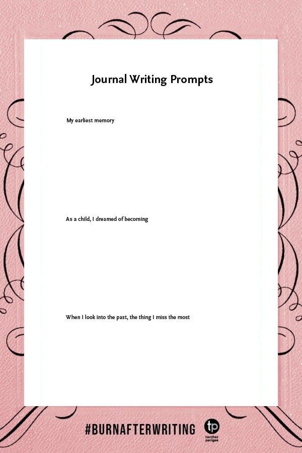 a pink book cover with the words journal writing prompts