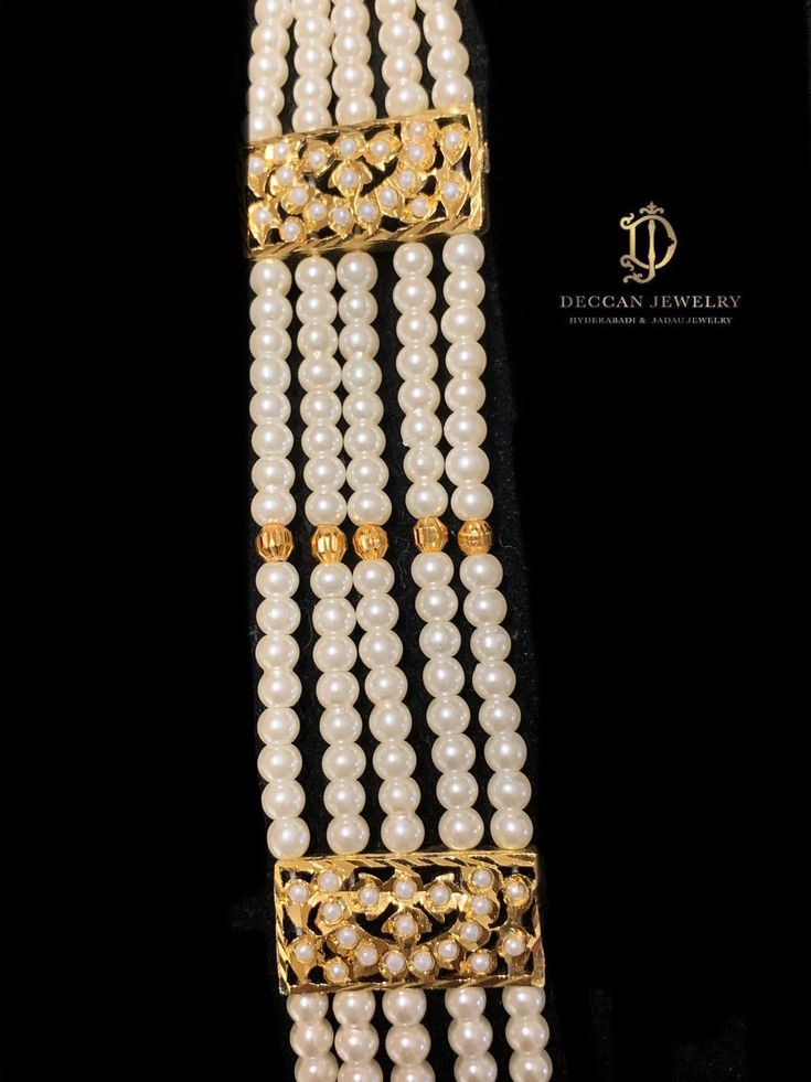 rani haar with earrings tika made using shell pearls with 22ct gold plating length of earrings 3.2 inch Gold Kundan Necklace With Cutdana And Pearls, Elegant White Mala For Diwali, Elegant Chandbali Pearl Necklace For Puja, Wedding Gold Pearl Mala, Gold Pearl Mala For Wedding, Elegant Pearl Chain Mala For Wedding, White Pearl Drop Jewelry For Puja, Elegant Wedding Mala With Pearl Chain, Elegant Gold Mala For Diwali