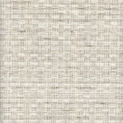 an upholstered beige and white wallpaper