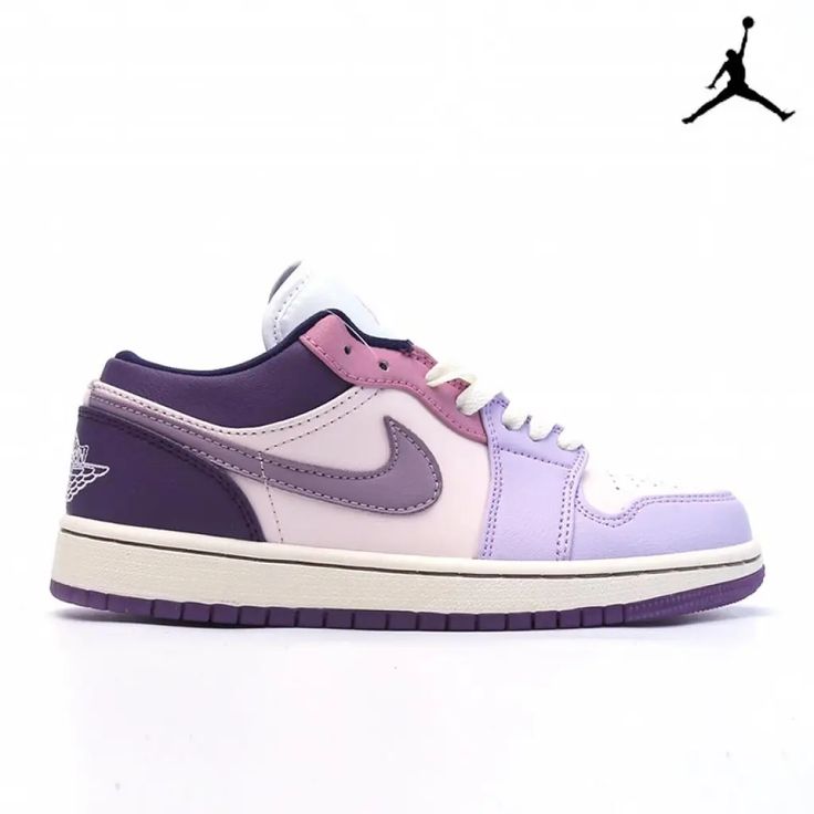 Air Jordan 1 Low 'Pastel Plum' Easter Reminiscent Hues Dress-DZ2768-651-Air JORDAN 1-Subverting the Autumnal hues common amidst their Fall line-up, Jordan Brand has indulged in a wide range of pastels here. For starters, violet dyes are bushed along the t Jordan 1 Lows Women, Air Jordans For Women, Jordan 1s Women, Dress With Jordans, Air Jordan 1 Low Purple, Jordan Woman, Jordan 1 Low Purple, Jordans Low, Jordan Lows