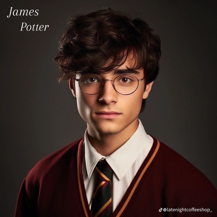 a young man wearing glasses and a harry potter sweater