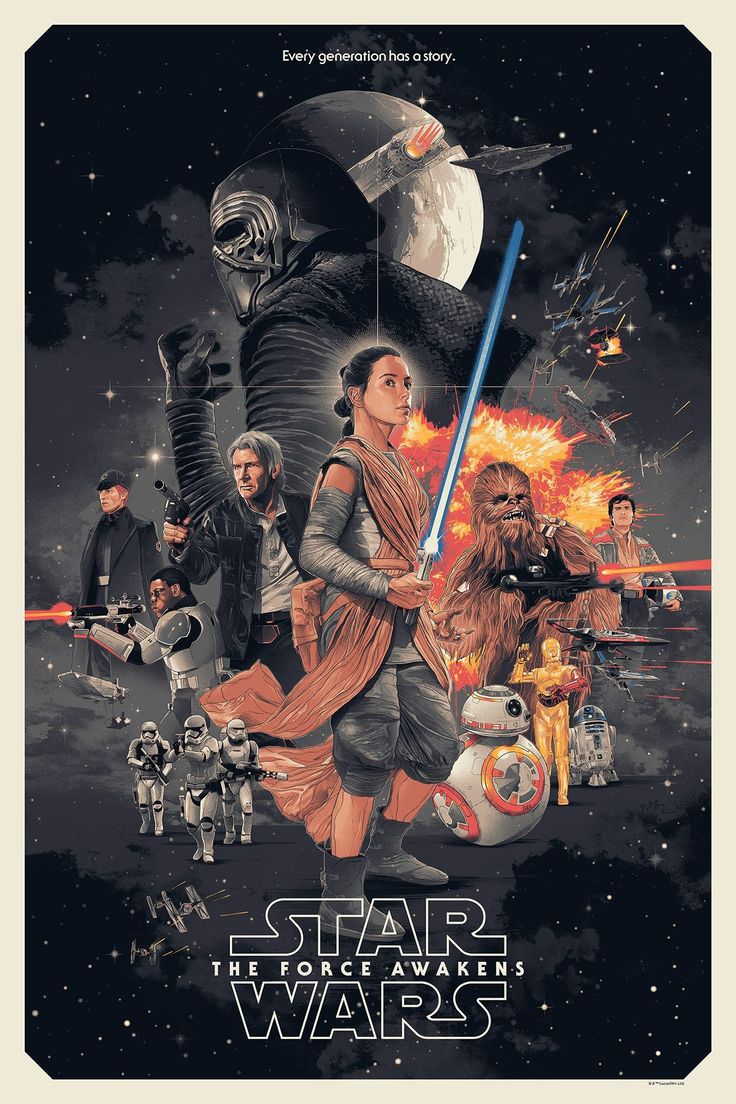 the star wars movie poster is shown