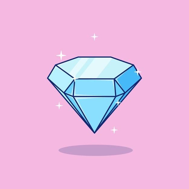 a blue diamond on a pink background