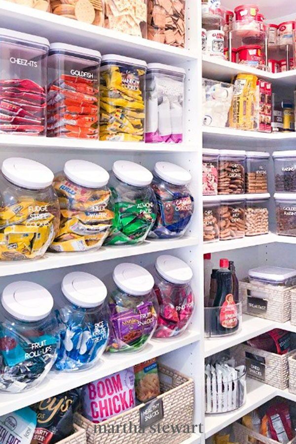 a pantry filled with lots of food and condiments