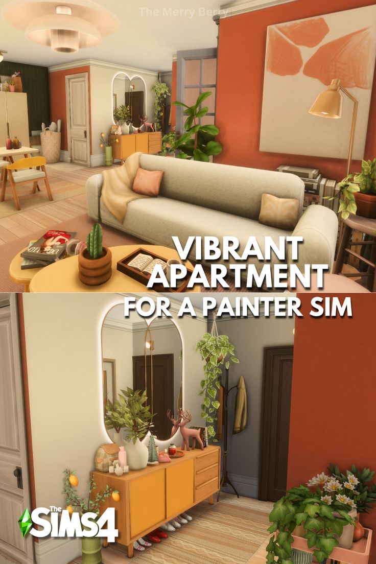 In this video I renovated 1312 21 Chic Street apartment. Her apartment is bright and vibrant and a bit of an organized mess, just the way she likes it. #sims4apartment #sims4cityliving #sims4ccbuild #sims4speedbuild #sims4cclist #sims4wcif Sims 4 Apartment 1313 21 Chic Street, Artist Apartment Sims 4, Sims 4 City Living Apartments Ideas, Sims City Living Apartments, Sims 4 Influencer Apartment, Sims 4 1310 21 Chic Street, Sims 4 Apartment Decor, 1313 21 Chic Street Sims 4, Sims 4 Cc City Living