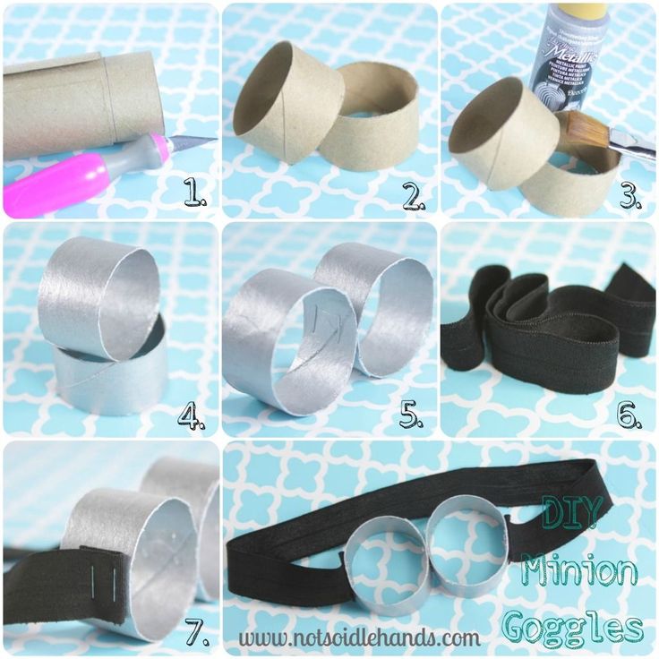 the instructions for how to make an eyeglass holder out of toilet paper and duct tape