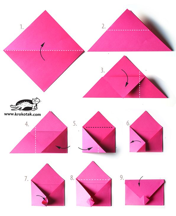 how to make an origami house step by step