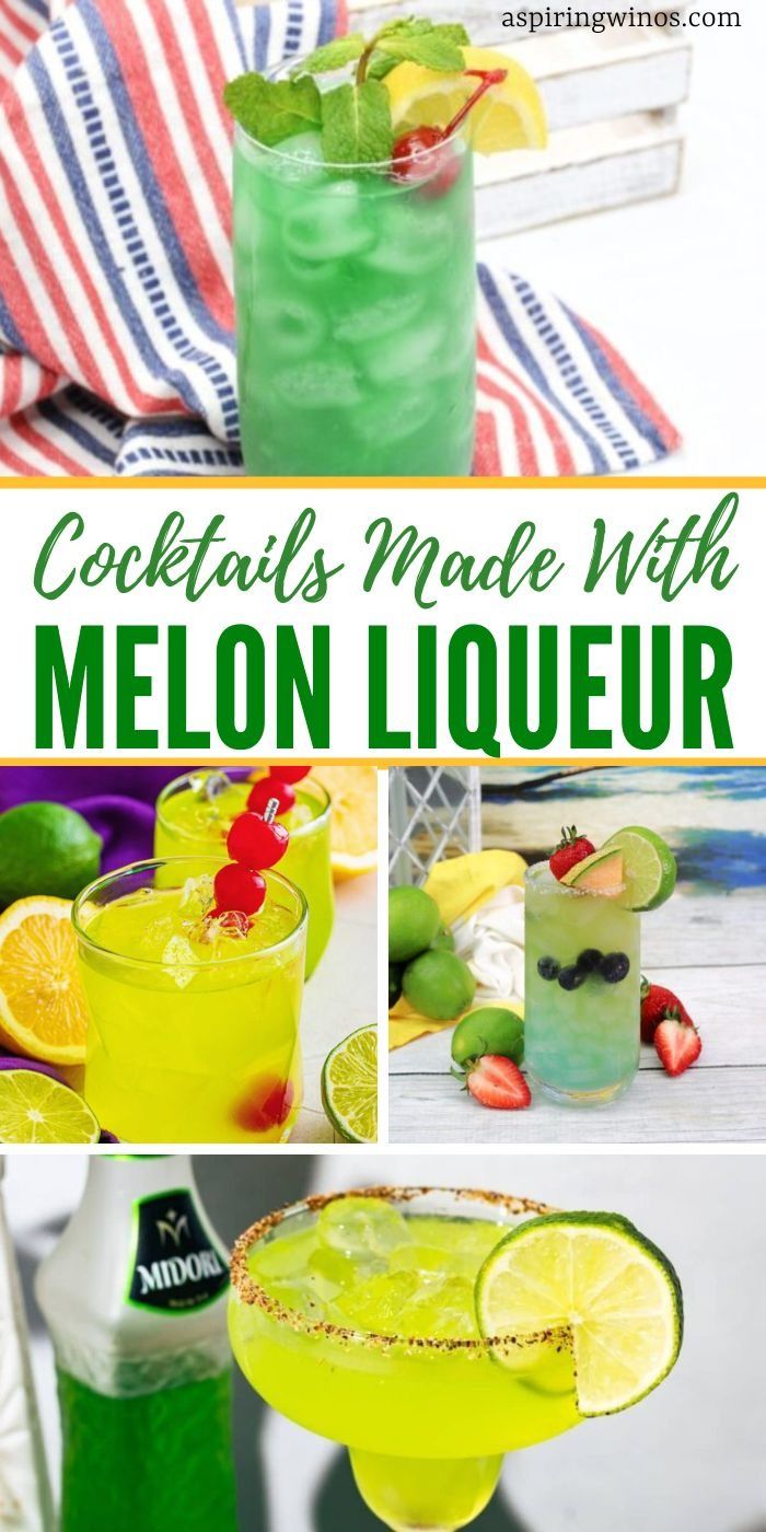 cocktails made with melon liqueur