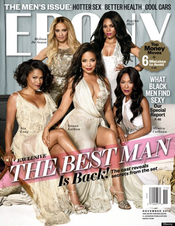 the cover of ebony magazine featuring four women in white dresses and one is sitting down