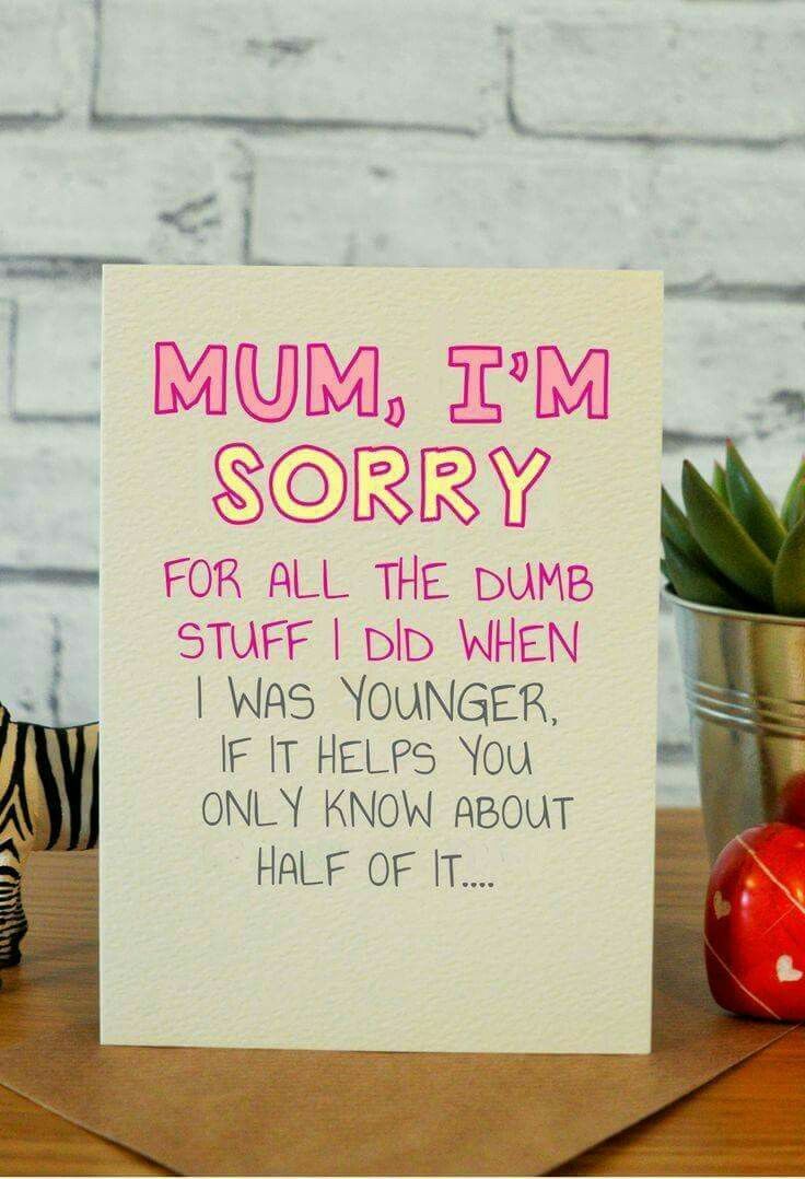 Funny Mom Birthday Cards, Mom Birthday Quotes, Birthday Presents For Mom, Diy Gifts For Mom, Birthday Cards For Mom, Astuces Diy, Birthday Cards For Mum, Mom Cards, Mom Diy