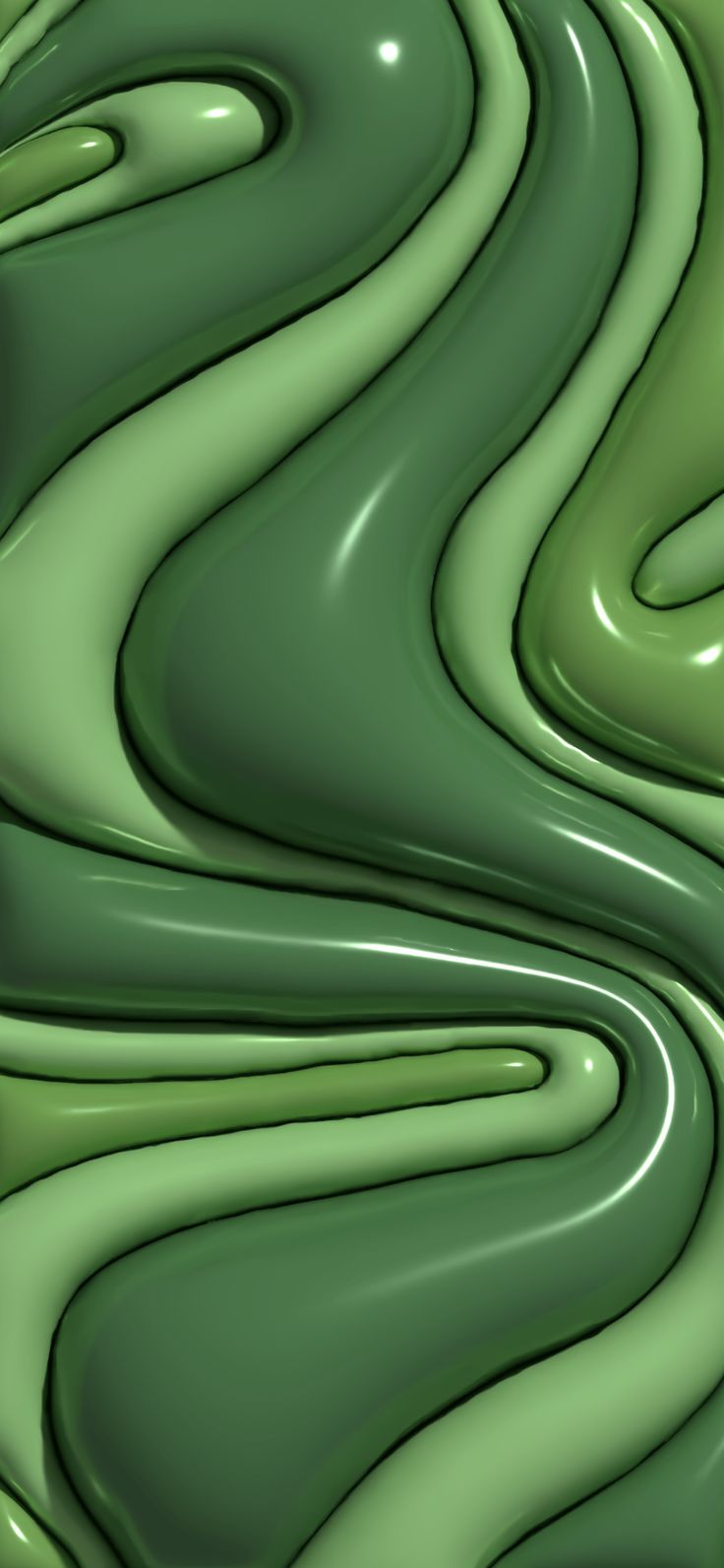 an abstract green background with wavy lines