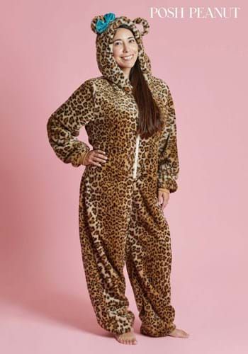 Posh Peanut Adult Lana Leopard Costume Fitted Casual Sleepwear For Fall, Casual Fitted Sleepwear For Fall, Casual Fitted Fall Sleepwear, Karate Kid Costume, Ace Ventura Costume, Kiss Costume, Mom Costumes, Leopard Costume, Troll Costume