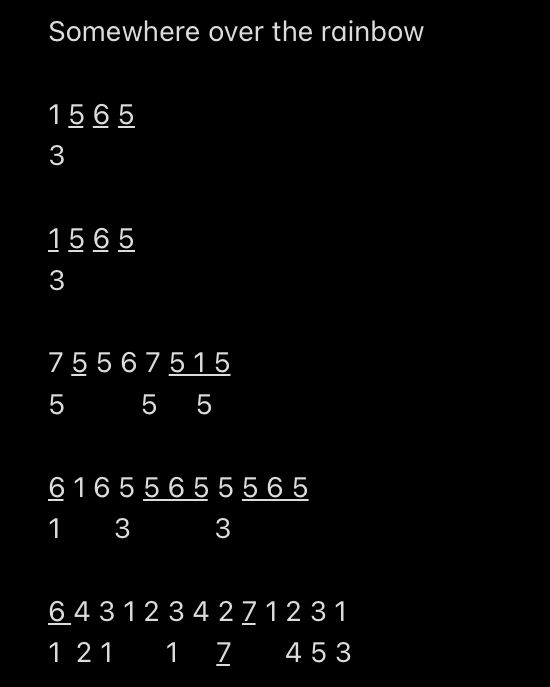 the numbers are written in white on a black background