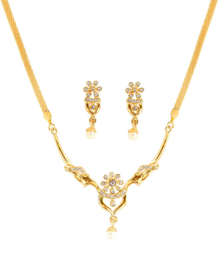 PRICES MAY VARY. Touchstone Stylish Gold Plated Necklace Set for Women BRAND : Touchstone is the Premium Fashion Jewelry Brand Of India since 20 years. They have been recreating the exquisite treasure of Indian Heritage Jewelry and retailing across India. Now available in the U.S.A. at your doorstep. PACKAGING In Branded Box perfect for gifting. Extra stones and Ear push. OCCASION Will add luster when worn for a wedding, engagement, party, prom and any special occasion. Will enhance special days Gold Necklace Indian, Heritage Jewellery, Silver Necklace Set, Studded Necklace, Bollywood Style, Desi Wedding, Indian Bollywood, Jewelry Design Necklace, Designer Jewellery