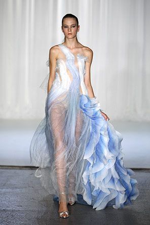 Dresses That Look Like Water, Ocean Dress Inspiration, Water Like Dress, Dresses Inspired By Water, Water In Fashion, Water Nymph Outfit, Water Inspired Fashion, Water Inspired Dress, Elemental Fashion