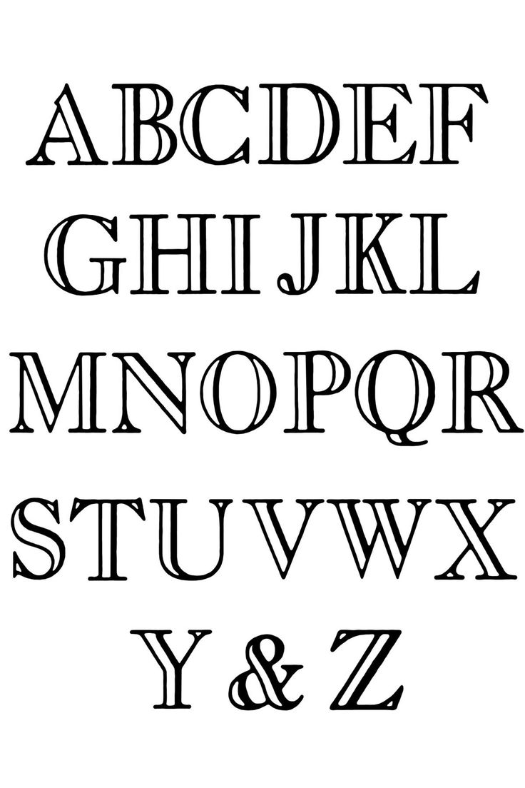 an old english alphabet with the letter y and z in black on a white background