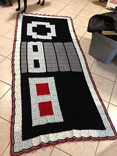 a black and white rug on the floor