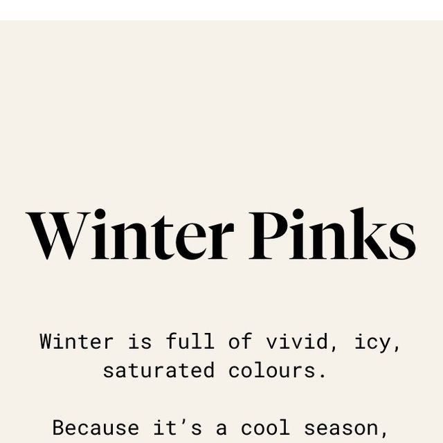 Colour Analysis | Style Personality Analysis | Personal Styling on Instagram: "You Winter wonders didn't think I'd forgotten you, did you?   In today's seasonal colour post, we're looking at Winter pinks.   Cool, crisp, and icy or super saturated, Winter pinks have to pack a punch. They can be hard to spot - too soft, and they're Summer; too warm, and they're Spring.  But fear not - Luminary's got you covered 🥰   In this post, I've shared 20 beautiful Winter pinks - plus useful tips on how to find them when shopping online.  Enjoy! x ⁣ .⁣ .⁣ .⁣ .⁣ .⁣ #mumsofinstagramuk #mumsofig #mumbloggeruk #womensupportingwomen #mumslifeisthebestlife #mumsquad #mumswithcameras #mumlife #instamum #mumslifestyle #mumslifebalance #mumsuk #mummydiaries #mumlifeuk #mumsofinstagram #mumgoals #mumstyle #mumso Cool Winter Blush Colors, Pink Winter Flowers, Pink Winter Bouquet, True Winter Examples, Icy Pink, Winter Pins, Colour Analysis, Mum Fashion, Seasonal Color Analysis