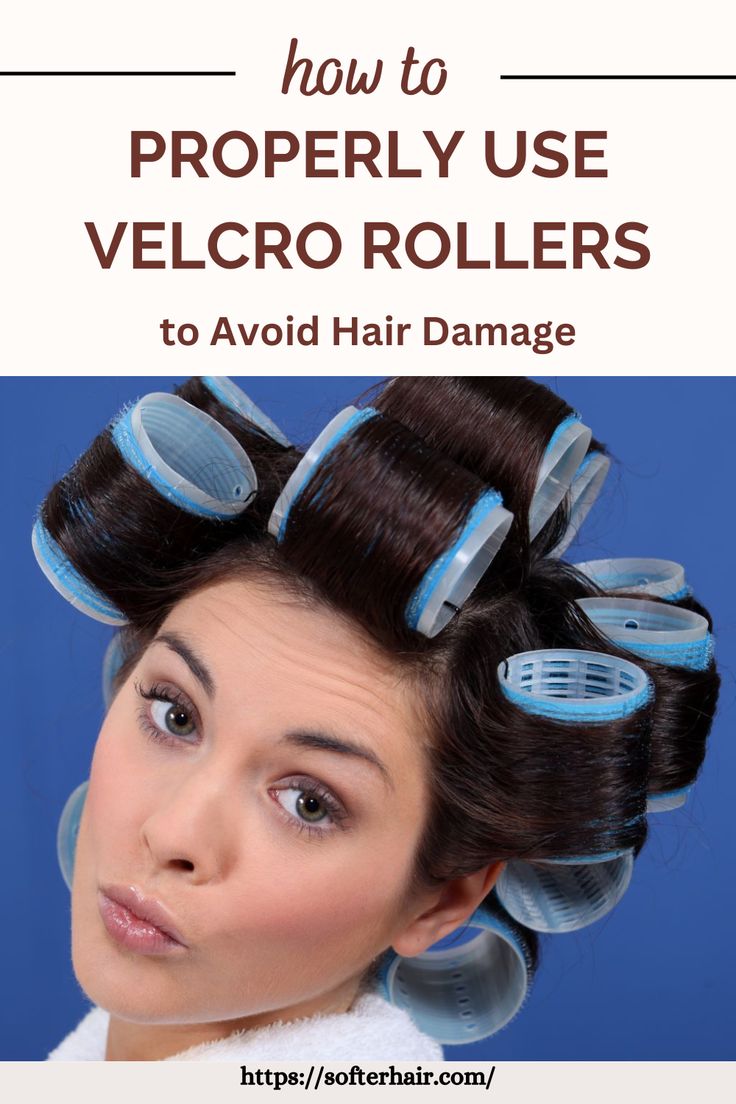 a brunette woman in velcro rollers Best Hair Rollers, Hair Rollers Tutorial, Velcro Hair Rollers, Blowout Hair Tutorial, Hair Stules, Grey Hair Care, Velcro Rollers, Hot Rollers Hair, Overnight Hairstyles