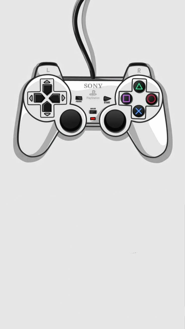 an image of a video game controller on a gray background with the words sony above it