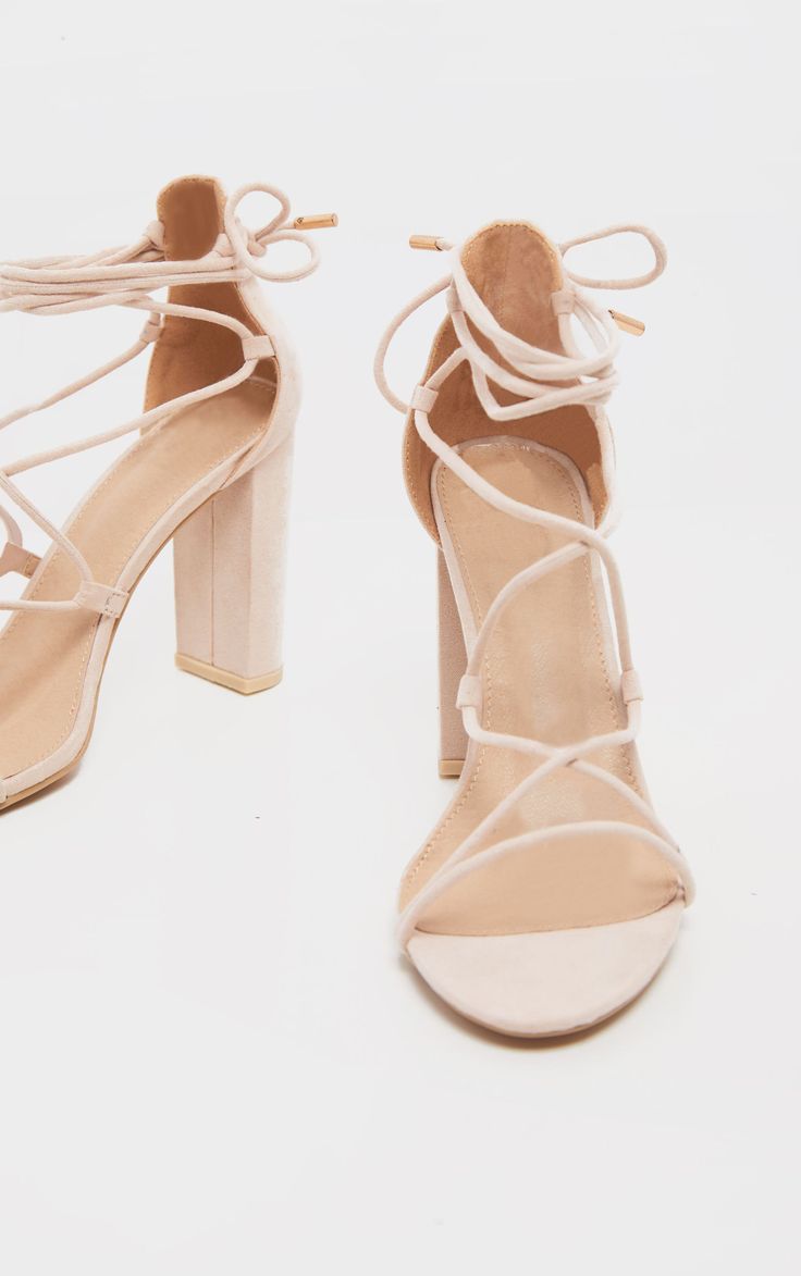 High Heels For Women, Tie Up Sandals, Nude High Heels, Ankle Strap Block Heel, Sandal Shoes, Heels For Women, Pierced Jewelry, Ankle Bones, Nude Heels