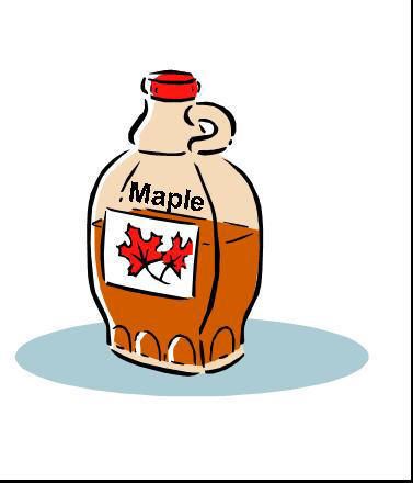 a maple syrup bottle with the words maple on it