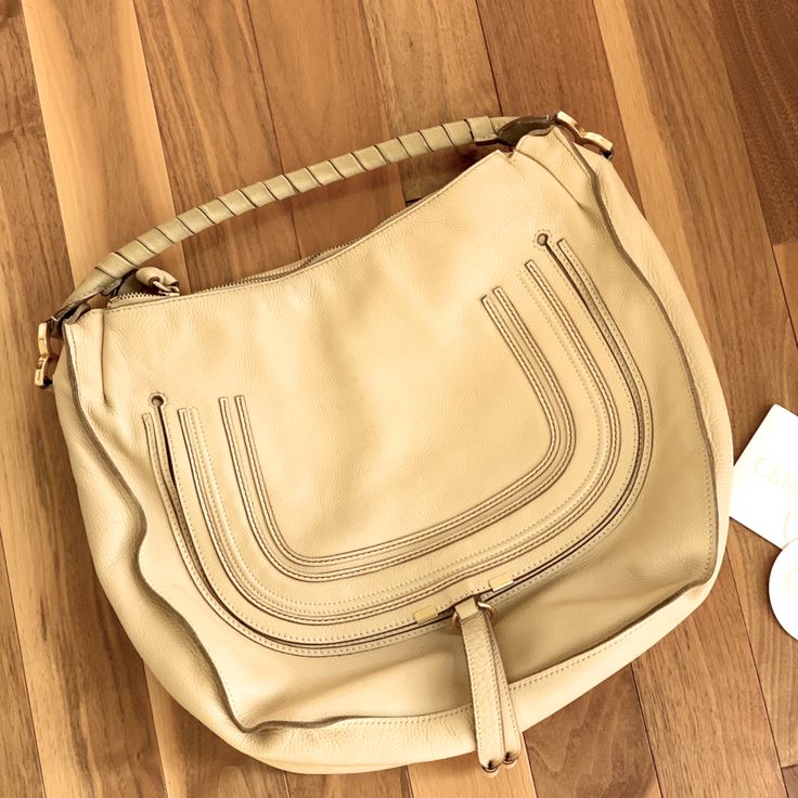 Chloe Marcie Large Hobo Includes Tags, Authentication Card, Dust Bag Used Condition With Most Wear On The Strap Please Ask All Questions Final Sale Chloe Bracelet Bag, Chloe Brown, Chloe Bags, Boho Handbags, Chloe Handbags, Phoebe Philo, Hobo Purse, Brown Leather Bag, Chloe Marcie