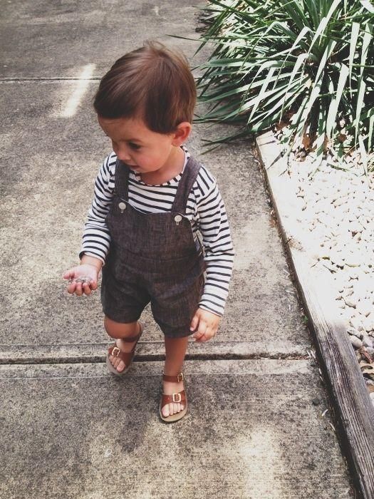 LINEN SUNSUIT | probably the best outfit ever-This is so cute! … Women, Men and Kids Outfit Ideas on our website at 7ootd.com #ootd #7ootd Stylish Kids Outfits, Baby Boy Fashion, Baby Outfits, Stylish Kids, Fashion Kids, Future Baby, Future Kids, Baby Fever